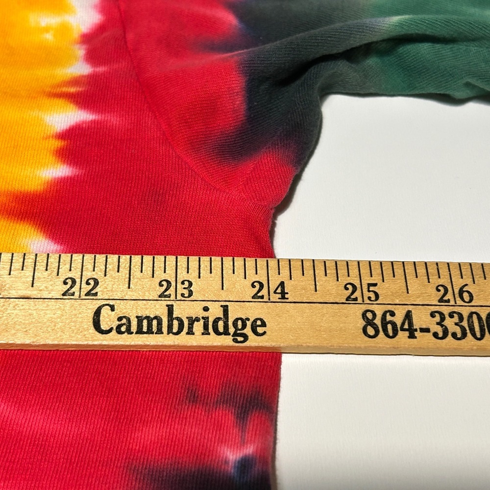 Vintage 1999 Grateful Dead Liquid Blue Rasta Bear Tie Dye T-Shirt XL 90s Tee - Picture 6 of 7
